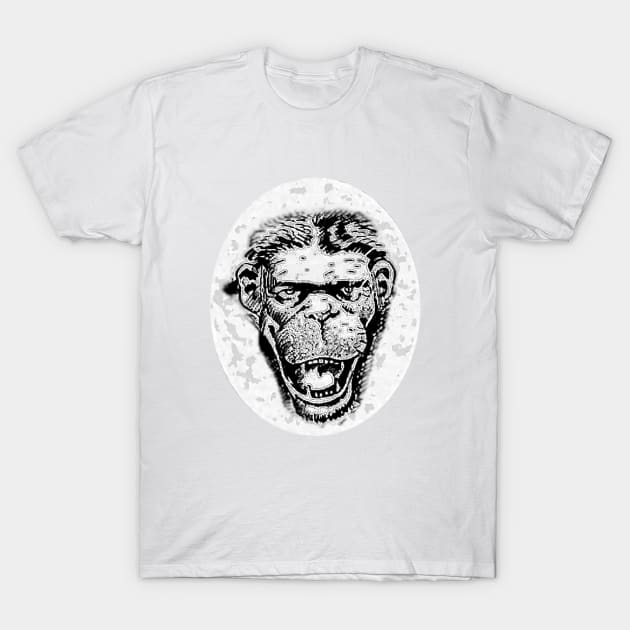 cynical monkey T-Shirt by Marccelus